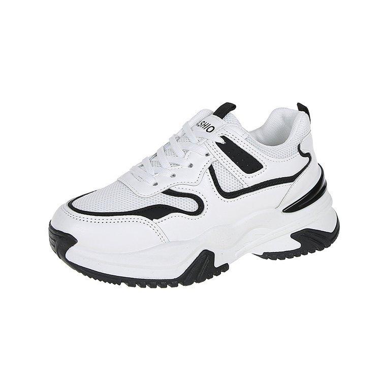 Damen Lederschuhe Papa Schuhe Frühling Retro Hong Kong Stil Chic Damenschuhe All-Match Kleine Casual Sneaker 40 von Joom DACH