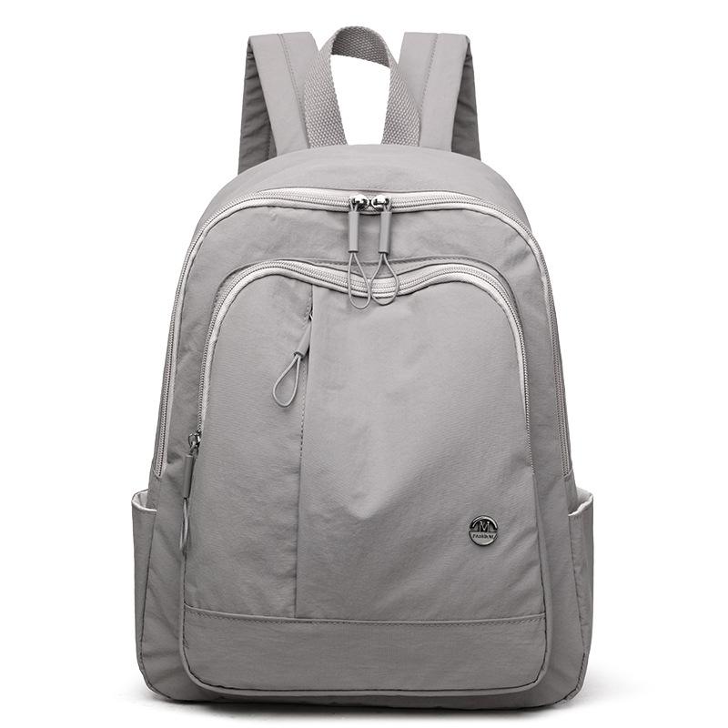 Damen Leichter Oxford-Stoff Reise-Rucksack - Stilvoll Minimalistisch Lässig Großes Fassungsvermögen Vielseitiges Design dunkelgraue von Joom DACH
