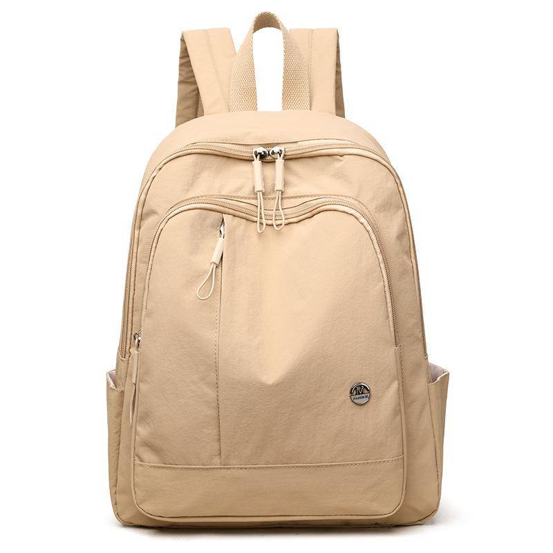 Damen Leichter Oxford-Stoff Reise-Rucksack - Stilvoll Minimalistisch Lässig Großes Fassungsvermögen Vielseitiges Design khaki von Joom DACH