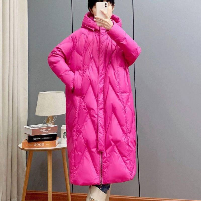 Damen Lockerer Langer Mantel Weiße Entendaunenjacke Damen Winter Damen Übermantel Winter Kapuzen-Pufferfederparkas XL rose rot Damen Lockerer Langer Mantel Weiße Entendaunenjacke Damen Winter Damen Übermantel Winter Kapuzen-Pufferfederparkas XL rose rot von Joom DACH