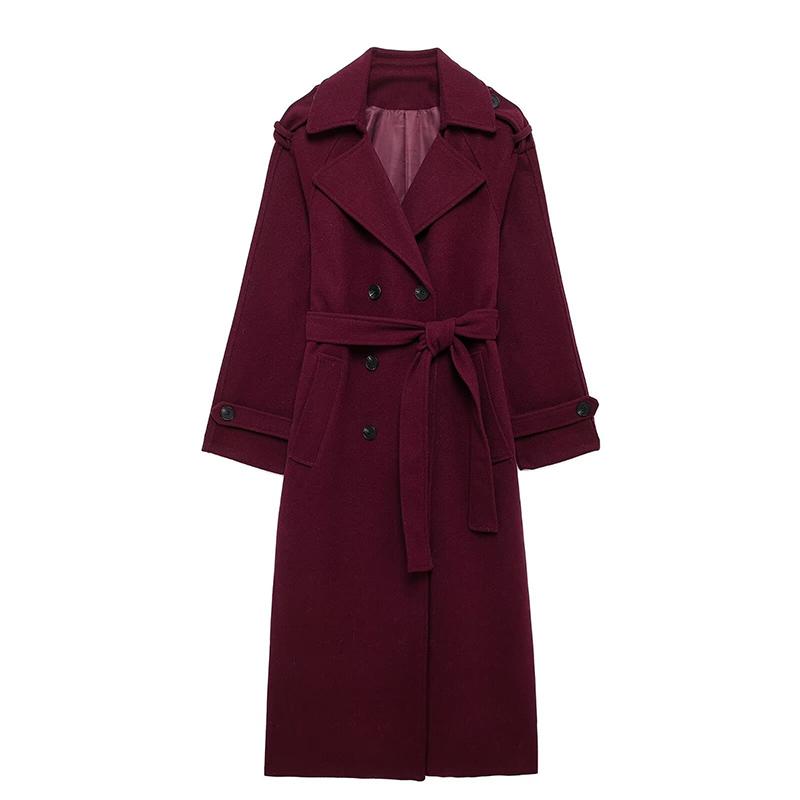 Damen Lockerer Übermantel Revers Langarm Zweireihig Langer Mantel Damen Herbst Winter Mode Lässiger Damenmantel S dunkelrote Damen Lockerer Übermantel Revers Langarm Zweireihig Langer Mantel Damen Herbst Winter Mode Lässiger Damenmantel S dunkelrote von Joom DACH