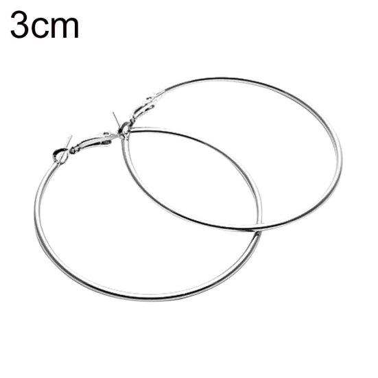 Damen Luxus Party Kristall Strass Ohrring Hoop Ohr Ring Schmuck Charms 3cm von Joom DACH