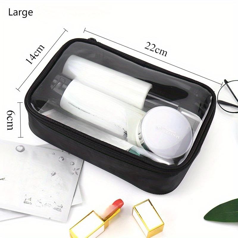 Damen-Make-up-Tasche, wasserdicht, durchsichtig, Reise-Kosmetiktasche, Reise-Make-up-Tasche für Männer, Kulturbeutel, Organizer von Joom DACH
