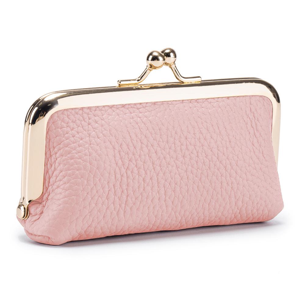 Damen Mini-Münzbörse aus echtem Leder - Modische Kuhfell-Lippenstift-Aufbewahrungstasche von Joom DACH