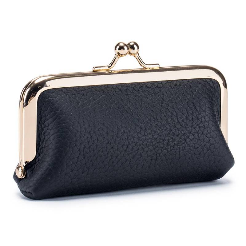 Damen Mini-Münzbörse aus echtem Leder - Modische Kuhfell-Lippenstift-Aufbewahrungstasche von Joom DACH