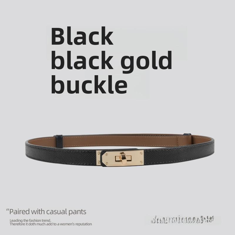Damen-Modegürtel aus feinem Leder – Hochwertiges Rindsleder, vielseitiger Taillenschmuck für Kleider von Joom DACH