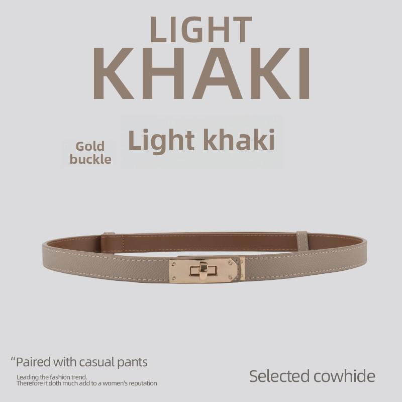 Damen-Modegürtel aus feinem Leder – Hochwertiges Rindsleder, vielseitiger Taillenschmuck für Kleider von Joom DACH