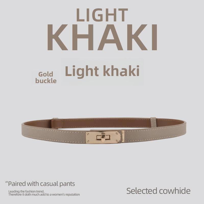 Damen-Modegürtel aus feinem Leder – Hochwertiges Rindsleder, vielseitiger Taillenschmuck für Kleider von Joom DACH