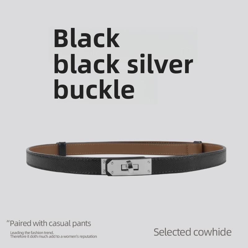 Damen-Modegürtel aus feinem Leder – Hochwertiges Rindsleder, vielseitiger Taillenschmuck für Kleider von Joom DACH