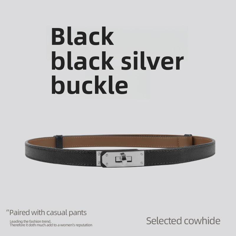 Damen-Modegürtel aus feinem Leder – Hochwertiges Rindsleder, vielseitiger Taillenschmuck für Kleider von Joom DACH