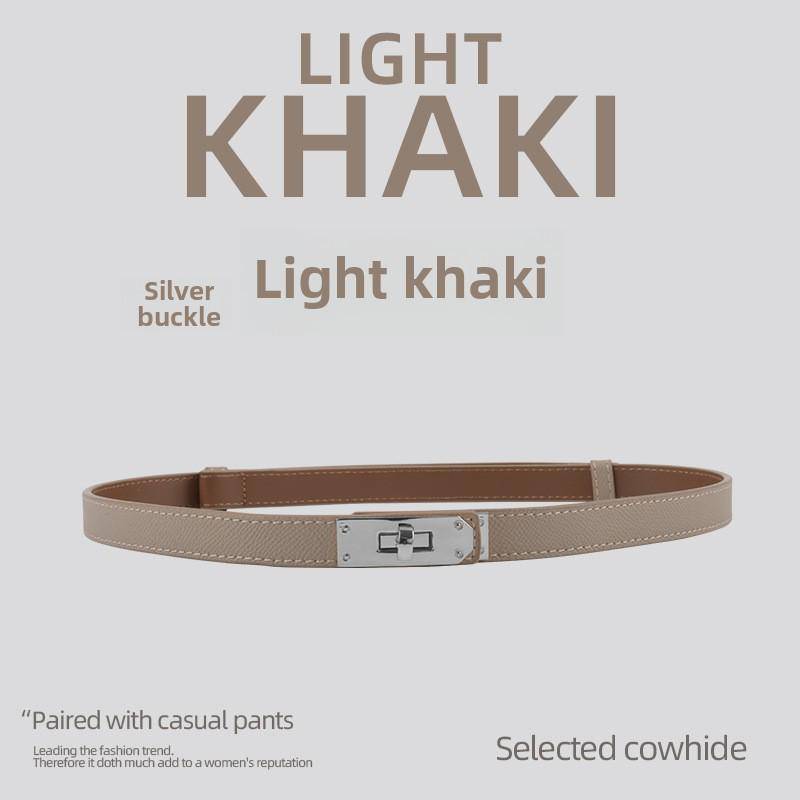 Damen-Modegürtel aus feinem Leder – Hochwertiges Rindsleder, vielseitiger Taillenschmuck für Kleider von Joom DACH