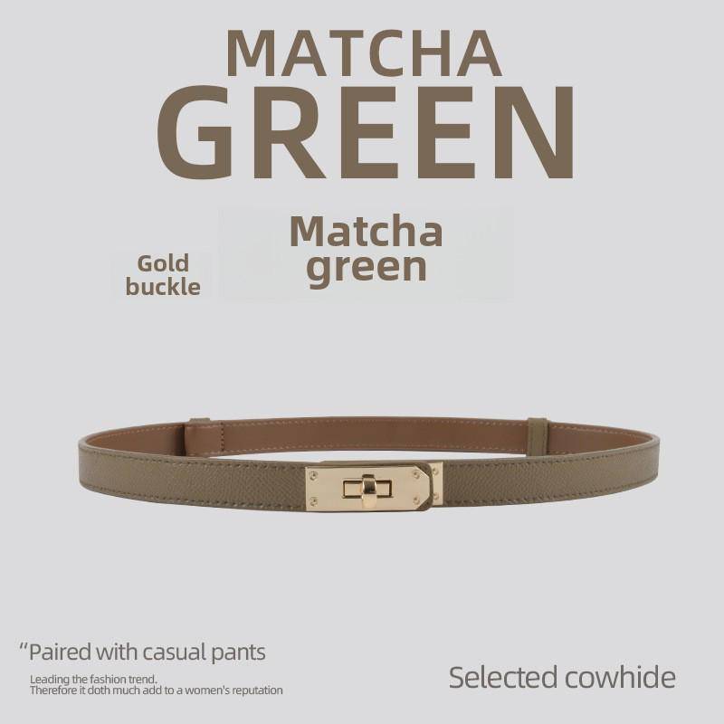 Damen-Modegürtel aus feinem Leder – Hochwertiges Rindsleder, vielseitiger Taillenschmuck für Kleider von Joom DACH