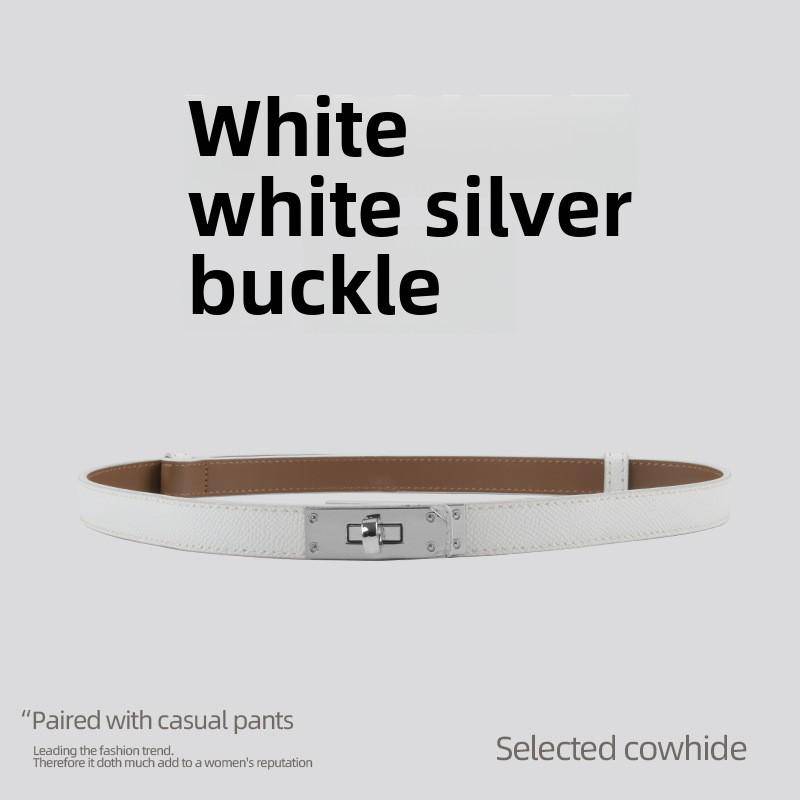 Damen-Modegürtel aus feinem Leder – Hochwertiges Rindsleder, vielseitiger Taillenschmuck für Kleider von Joom DACH