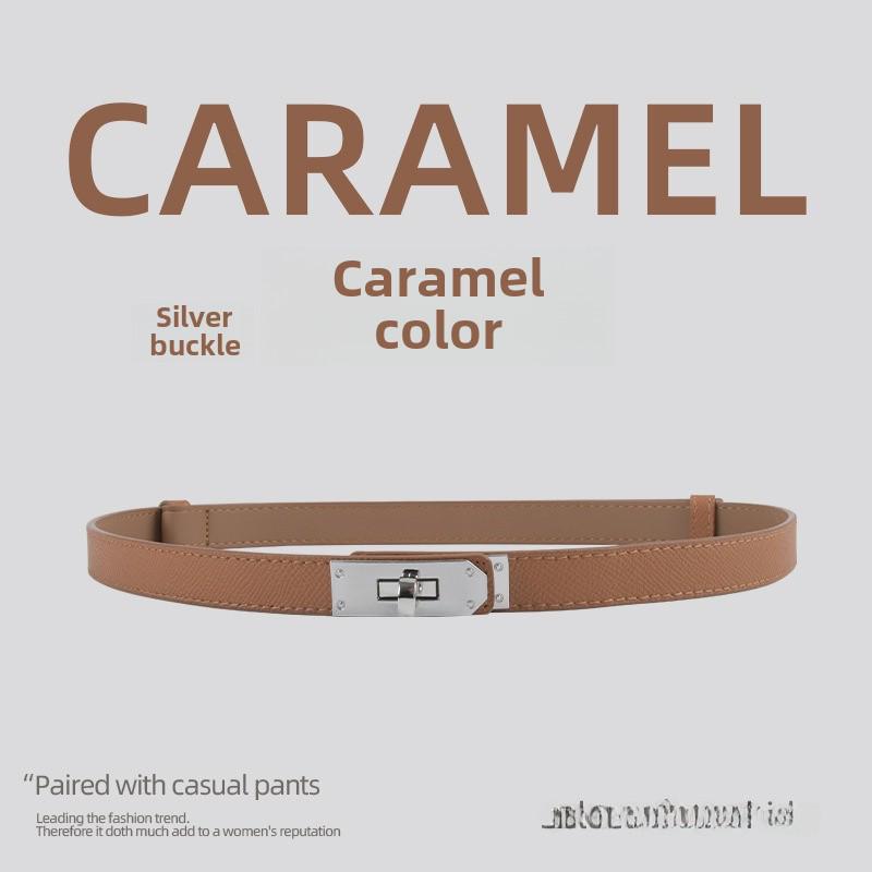 Damen-Modegürtel aus feinem Leder – Hochwertiges Rindsleder, vielseitiger Taillenschmuck für Kleider von Joom DACH