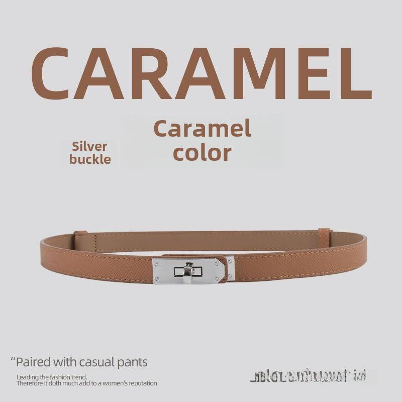 Damen-Modegürtel aus feinem Leder – Hochwertiges Rindsleder, vielseitiger Taillenschmuck für Kleider von Joom DACH