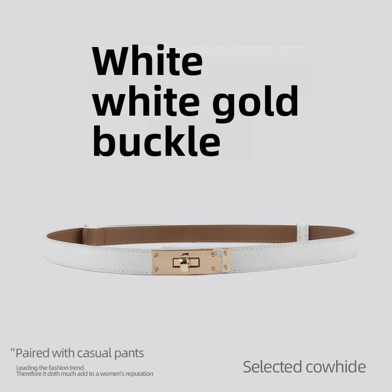 Damen-Modegürtel aus feinem Leder – Hochwertiges Rindsleder, vielseitiger Taillenschmuck für Kleider von Joom DACH
