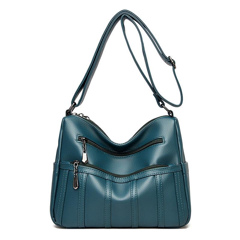 Damen Modische und Vielseitige Umhängetasche mit Großem Fassungsvermögen blau von Joom DACH