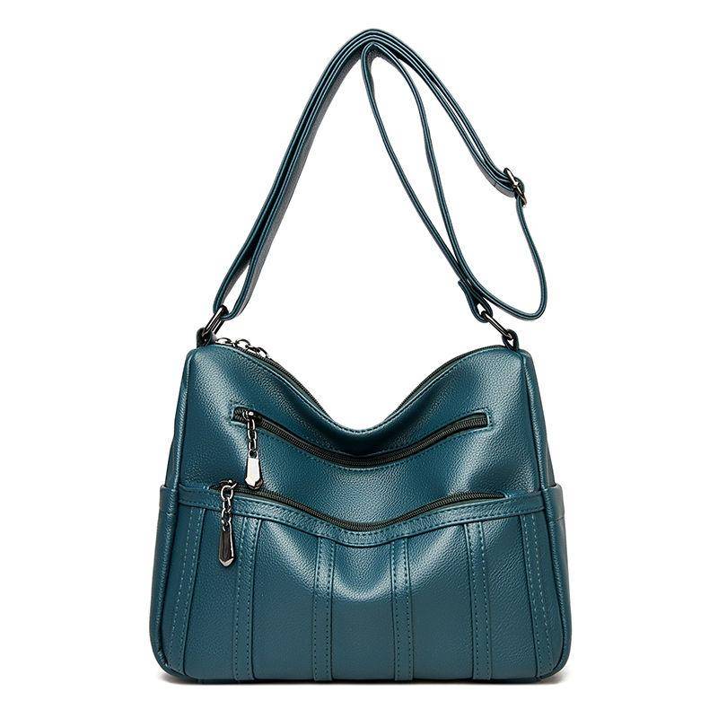 Damen Modische und Vielseitige Umhängetasche mit Großem Fassungsvermögen blau von Joom DACH