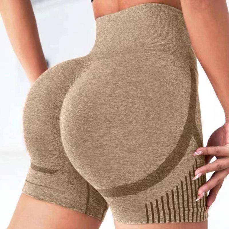 Damen Nahtlose Leggings Fitness Hohe Taille Push-Up Dünne Schnell Trocknend Hohe Elastische Workout Weibliche Sport Yoga Leggings L/XL khaki von Joom DACH