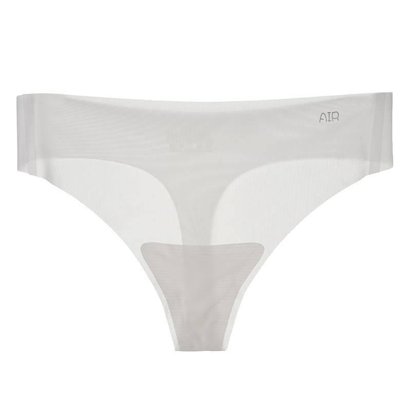 Damen Nahtlose Unterwäsche aus Eisseide mit unsichtbarem Tanga L weiß von Joom DACH