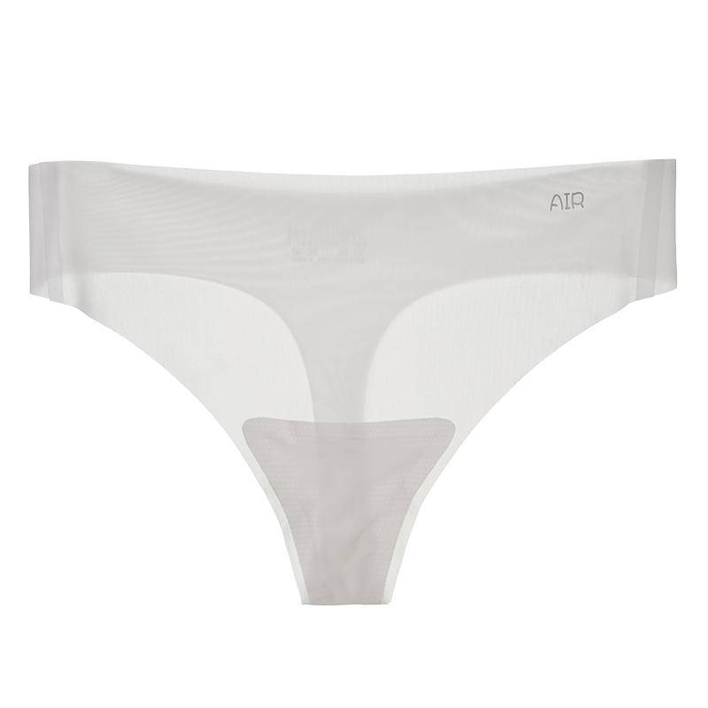 Damen Nahtlose Unterwäsche aus Eisseide mit unsichtbarem Tanga L weiß von Joom DACH