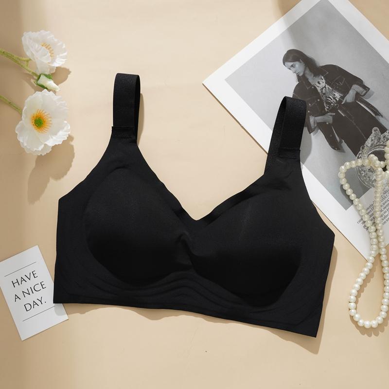 Damen Nahtloser BH aus Eisseide mit weicher Stütze und Push-Up-Unterwäsche, kabellos, Bralette 2XL von Joom DACH