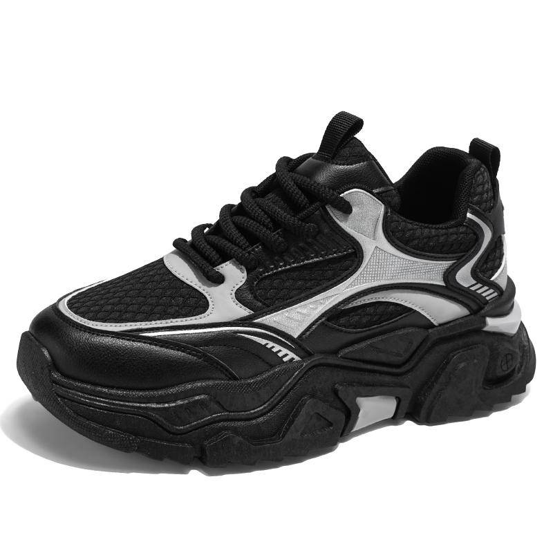 Damen Neue Lässige Sportschuhe Plateau-Sneakers Damen Herbstmode Bequeme Erhöhende Schuhe Weibliche Sportschuhe Laufschuh 45 von Joom DACH