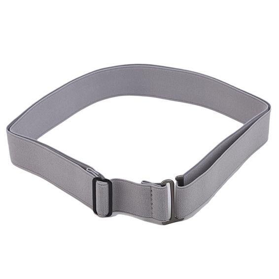 Damen No Show Invisible Belt Elastischer Stretch-Taillengürtel mit flacher Schnalle One Size grau von Joom DACH