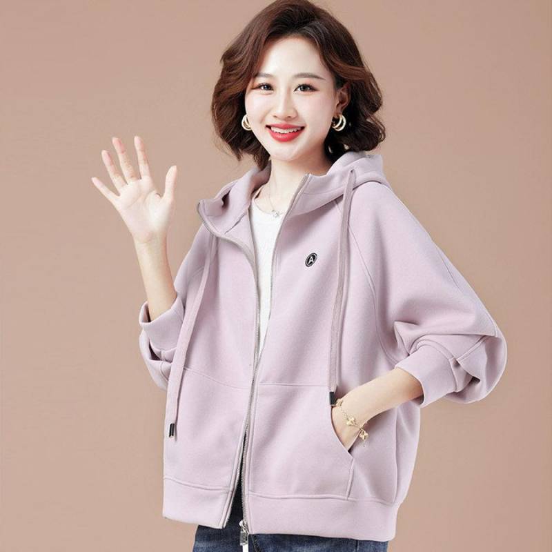 Damen Oversized Kapuzenpullover Lässige Lockere Passform Mode Reißverschlussjacke M von Joom DACH
