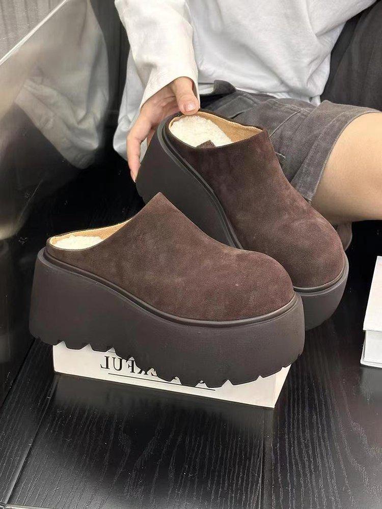 Damen Plateau-Slipper mit dicker Sohle zur Höhenvergrößerung - Retro Frühling 2025 Outdoor-Stil 37 Damen Plateau-Slipper mit dicker Sohle zur Höhenvergrößerung - Retro Frühling 2025 Outdoor-Stil 37 von Joom DACH