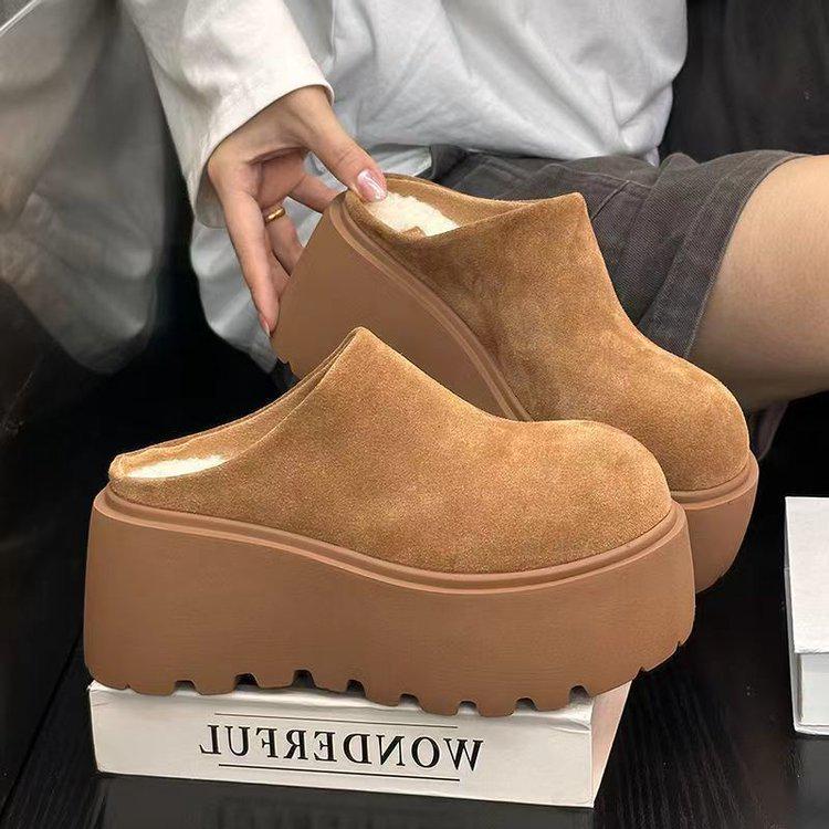 Damen Plateau-Slipper mit dicker Sohle zur Höhenvergrößerung - Retro Frühling 2025 Outdoor-Stil 40 Damen Plateau-Slipper mit dicker Sohle zur Höhenvergrößerung - Retro Frühling 2025 Outdoor-Stil 40 von Joom DACH