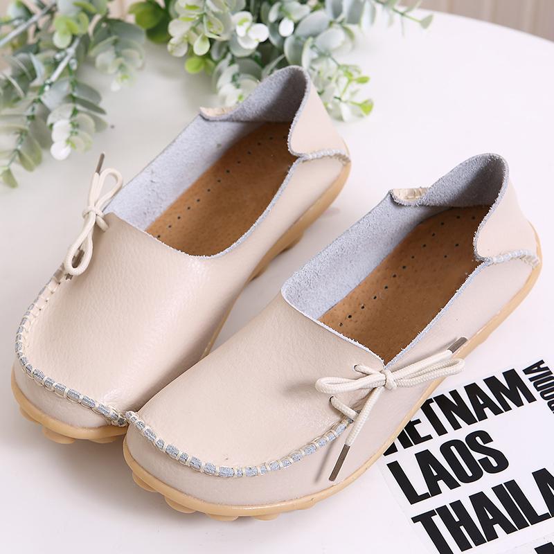 Damen-Plattformschuhe, echtes Leder, Mutter-Schuhe, Schnürung, verstellbare Dichtheit, Retro, bequemes Gehen, rutschfest, großer Schuh 39 beige Damen-Plattformschuhe, echtes Leder, Mutter-Schuhe, Schnürung, verstellbare Dichtheit, Retro, bequemes Gehen, rutschfest, großer Schuh 39 beige von Joom DACH