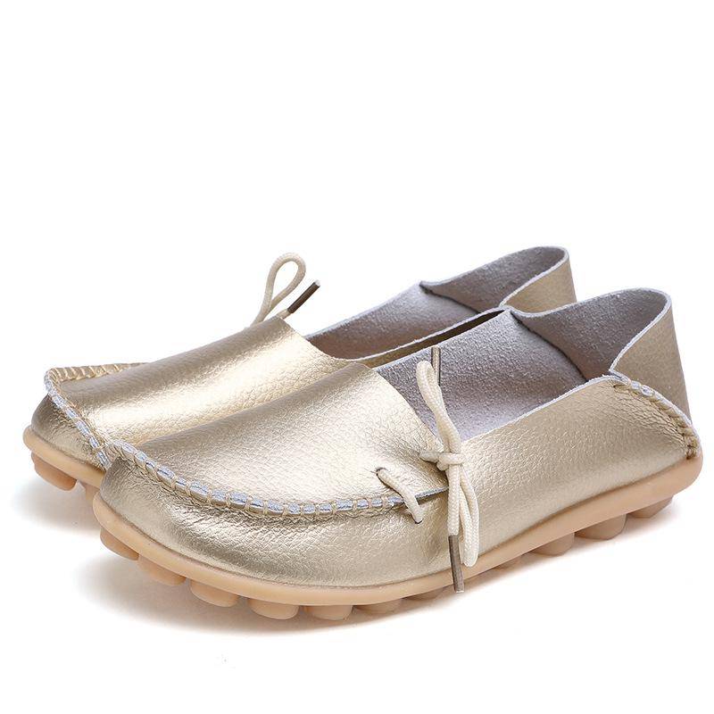 Damen-Plattformschuhe, echtes Leder, Mutter-Schuhe, Schnürung, verstellbare Dichtheit, Retro, bequemes Gehen, rutschfest, großer Schuh 40 gold Damen-Plattformschuhe, echtes Leder, Mutter-Schuhe, Schnürung, verstellbare Dichtheit, Retro, bequemes Gehen, rutschfest, großer Schuh 40 gold von Joom DACH