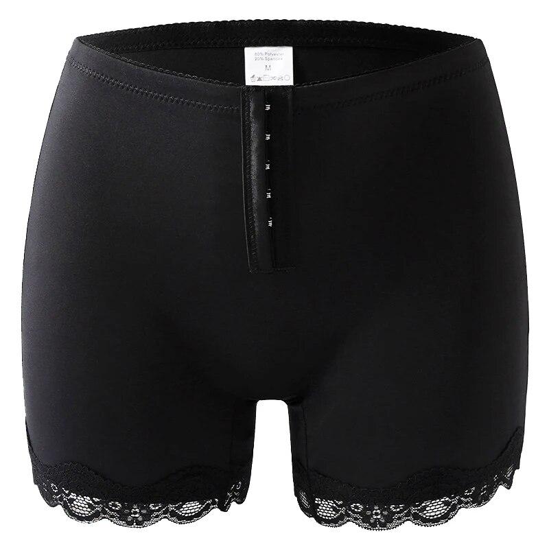 Damen-Po-Lifter-Höschen mit Po-Löchern, Brust- und Bauchkontrolle, Hüftverstärker-Shorts, Booty-Lifting-Panty, Push-Up-Unterwäsche 4XL schwarz von Joom DACH