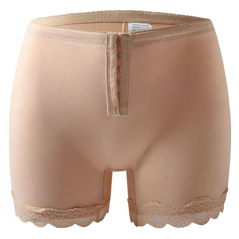 Damen-Po-Lifter-Höschen mit Po-Löchern, Brust- und Bauchkontrolle, Hüftverstärker-Shorts, Booty-Lifting-Panty, Push-Up-Unterwäsche S beige von Joom DACH