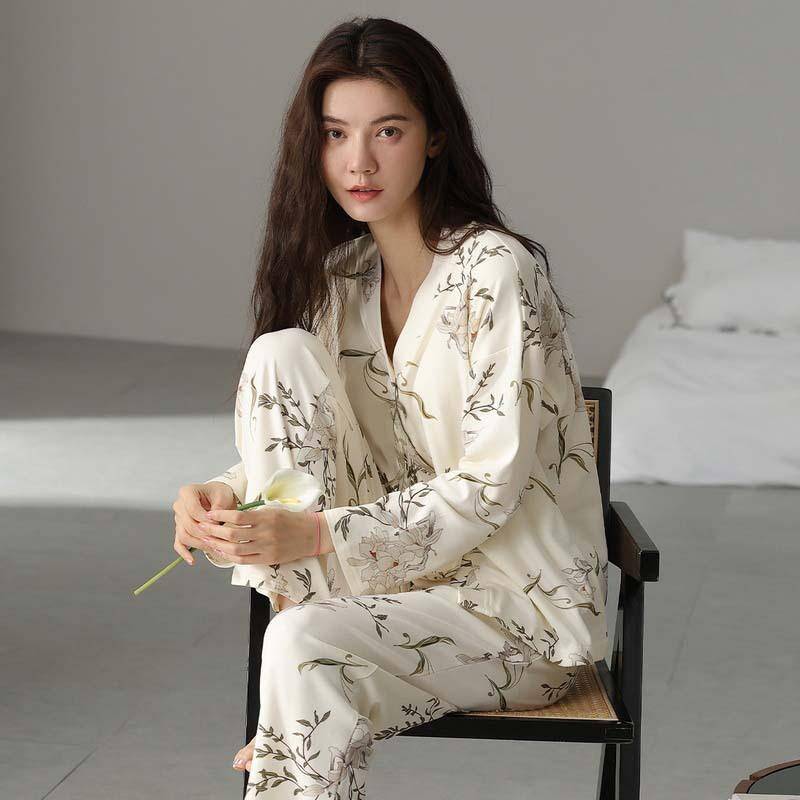 Damen Pyjamas Homewear Set Frühling und Herbst Mädchen Homewear Casual Style Mode Langarm Lange Hosen Pyjamas XXL Damen Pyjamas Homewear Set Frühling und Herbst Mädchen Homewear Casual Style Mode Langarm Lange Hosen Pyjamas XXL von Joom DACH