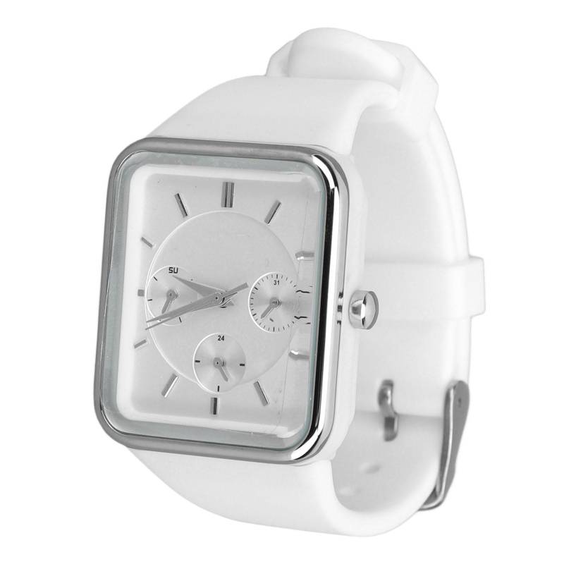 Damen Quarz Armbanduhr 3 Unterzifferblätter Wasserdicht Chronograph Analoguhr Silikonarmband Datum von Joom DACH