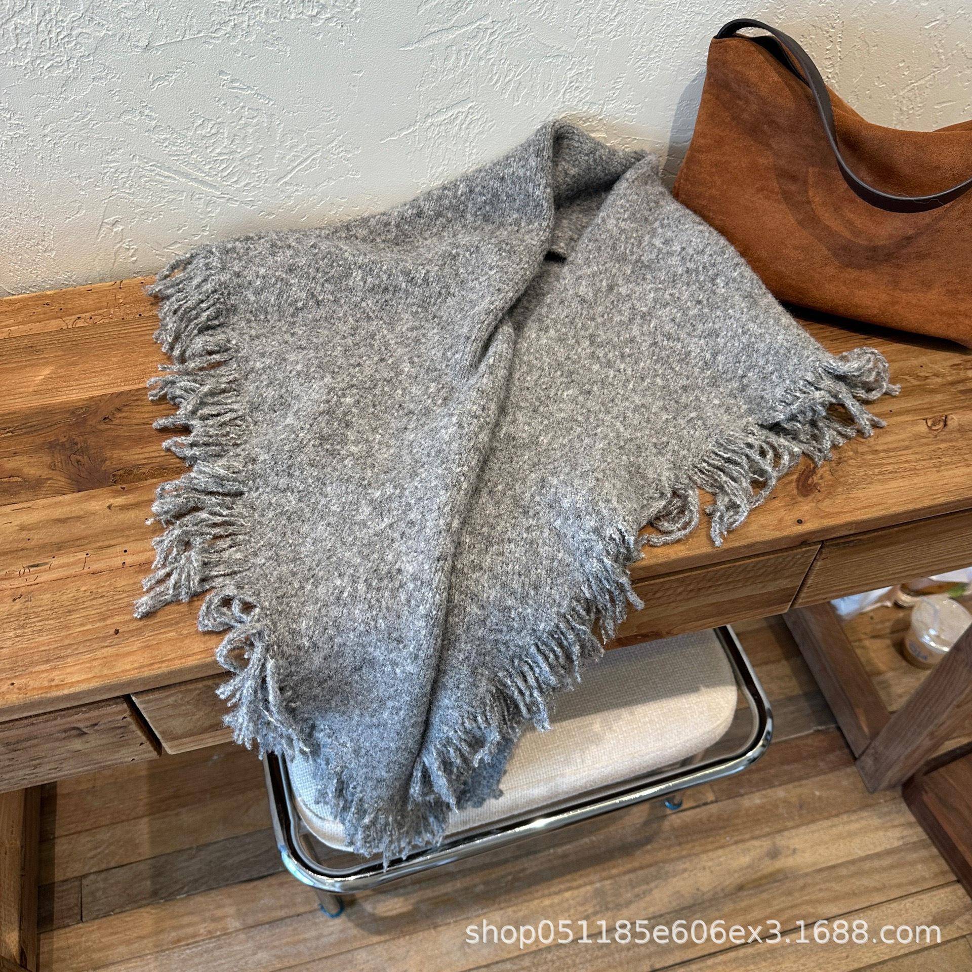 Damen Quastenwollschal: Vielseitige Strickjacke für Herbst/Winter von Joom DACH