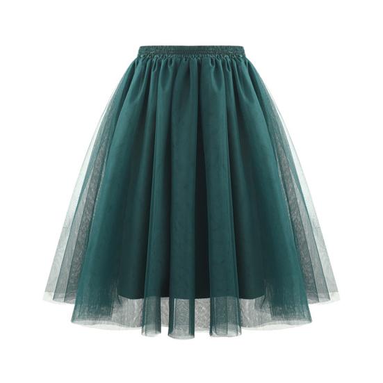 Damen Retro Ballettrock Karneval Kostüm Petticoat Ballett 50er Jahre Mehrschichtiger Taillenunterrock Prinzessin Tanzrock für Cosplay 2025 M von Joom DACH