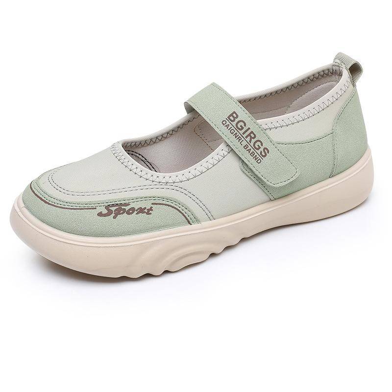 Damen S Lässige Einzelne Schuhe Flach Vier Jahreszeiten Schuh Flache Mund Slip-On Schuhe Bequeme Mutter Schuhe Slipper Schuhe 37 grün von Joom DACH