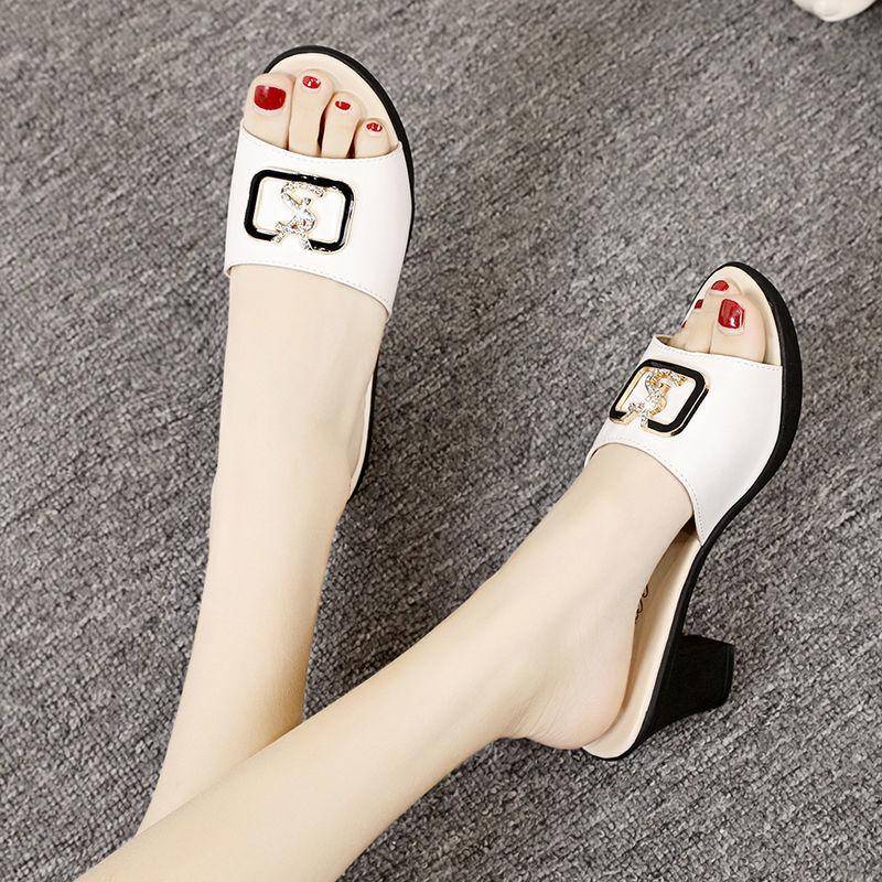 Damen Sandalen Peep-Toe Schuhe Frau High Heels Plateauschuhe Casual Wedges für Frauen High Heels Schuhe 40 weiß von Joom DACH
