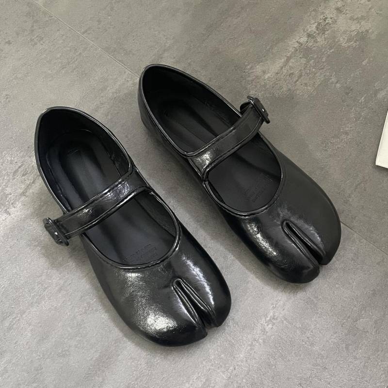 Damen Sandalen Zehentrenner Mary Jane Ballerinas Damen Bele Tabi Pumps Weiblich Retro Vintage Mädchen Täglich Neuheit Uni Ninja Schuhe 37 schwarz von Joom DACH