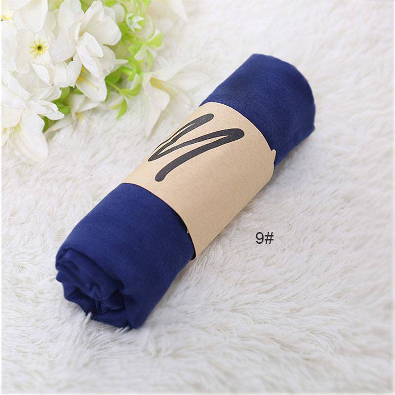 Damen-Schal, modisches Kopftuch, muslimisches Kopftuch, einfarbig von Joom DACH