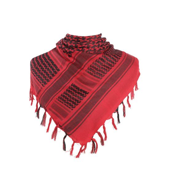 Damen-Schal, verdickt, Palästina-Keffiyeh, breite Quaste, bedruckt, Vintage-Sonnenschutz, dekorativer Nackenschutz, Unisex, weich, warm, Schal für vier Jahreszeiten 110cm rot von Joom DACH