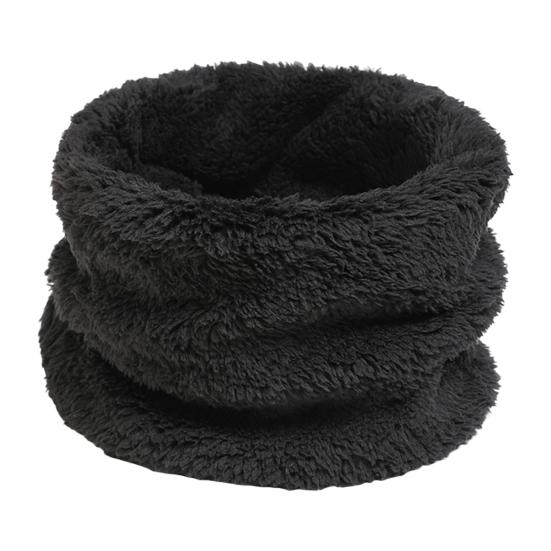 Damen Schal Einfarbig Verdickt Plüsch Weicher Stoff Winterschal Outdoor-Aktivitäten schwarz von Joom DACH