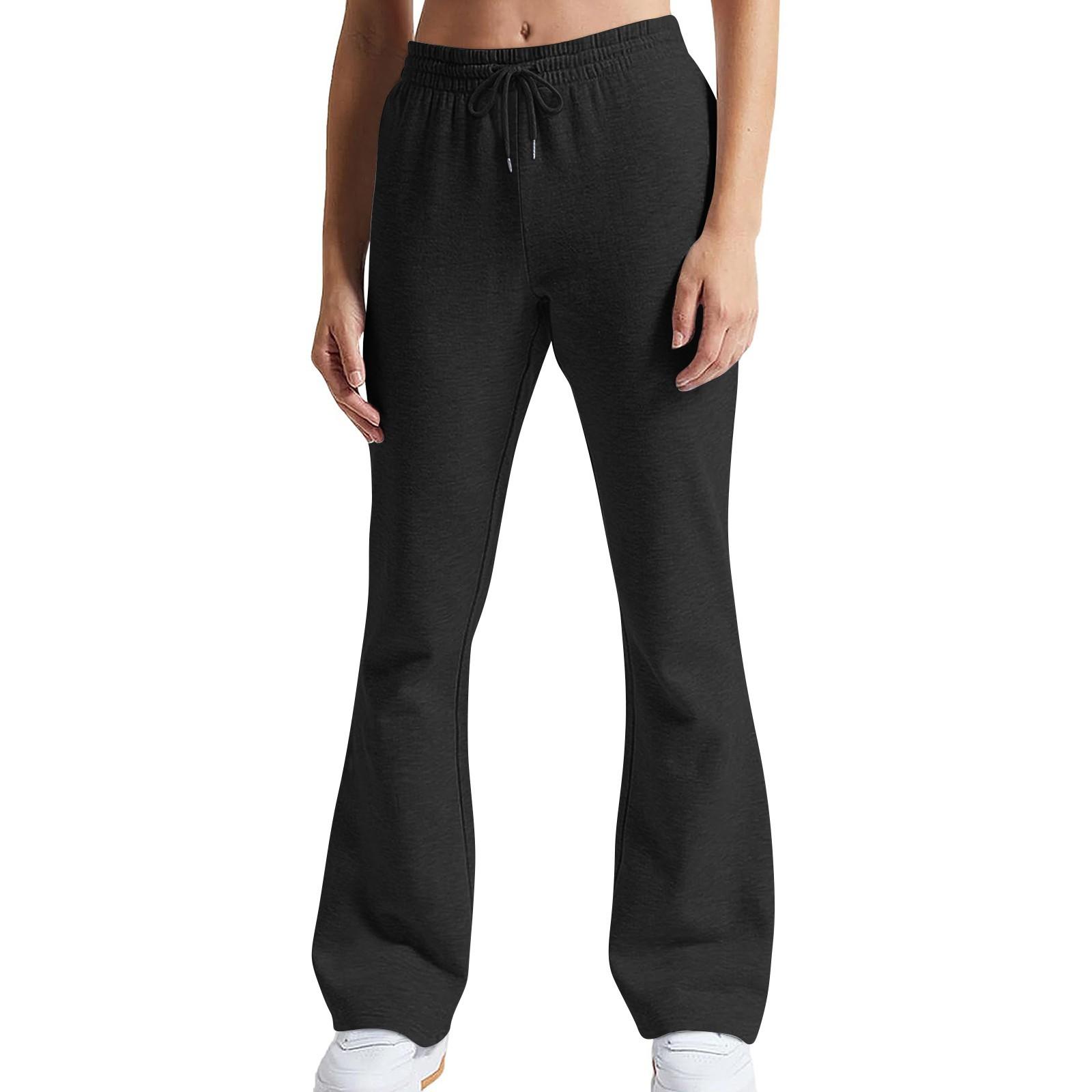 Damen Schlaghose Jogginghose Hohe Taille Baggy Sweatpants Kordelzug Sporthose M von Joom DACH