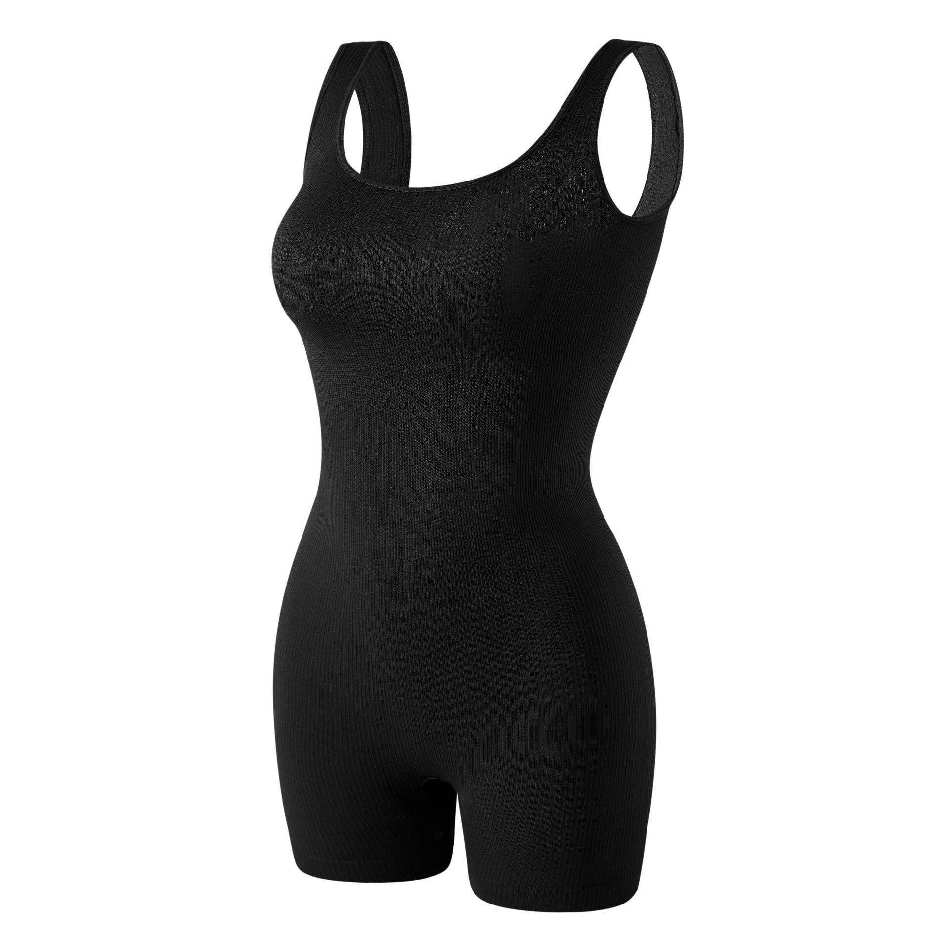 Damen-Shapewear-Bodys, nahtlos, feste Kontrolle, Ganzkörperformer, Kompressionsweste, Oberschenkel, schlankere Unterwäsche, Bauchgürtel, Hemden, schlankmachende Tanktops XXXL schwarz von Joom DACH