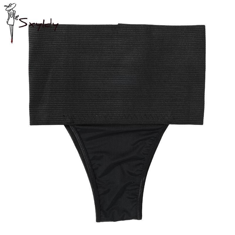 Damen Shapewear Miederslip mit hoher Taille und hohem Bund XL schwarz von Joom DACH