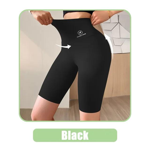 Damen Shorts Sport Shorts für Damen Neue Radfahren Jogging Fitness Hohe Taille Push Up Gym Shorts Leggings Yoga Kleidung XL schwarz von Joom DACH
