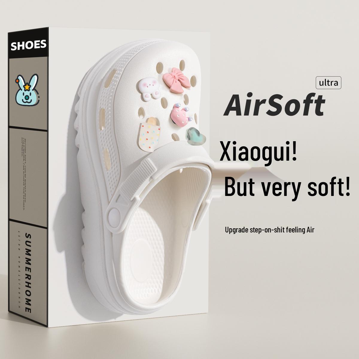 Damen Sommer 2025 Krankenpfleger Clogs - EVA Dicke Sohle Krankenhaus Hausschuhe 36-37 von Joom DACH